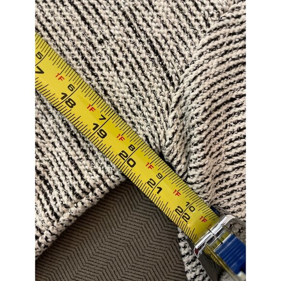 Texture & Thread Madewell Black White Round Neck Long Sleeved Sz M - Picture 8 of 10